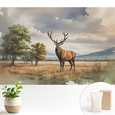 Tapeta fotograficzna flizelinowa Jeleń w jesiennej scenerii