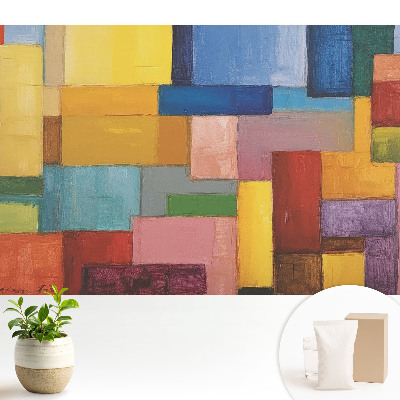 Nowoczesna fototapeta na wymiar Kolorowa geometria pełna energii