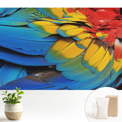 Tapeta fotograficzna flizelinowa Energetyczna mozaika kolorowych piór