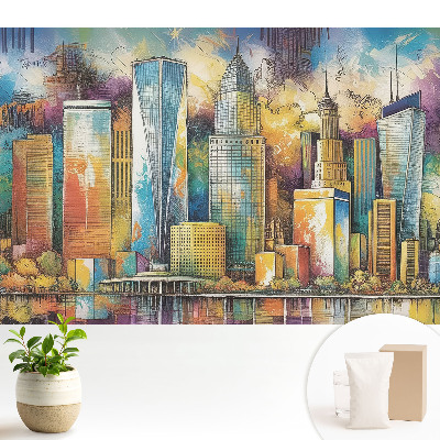 Fototapeta na wymiar do sypialni Kolorowe wieżowce miasta energia