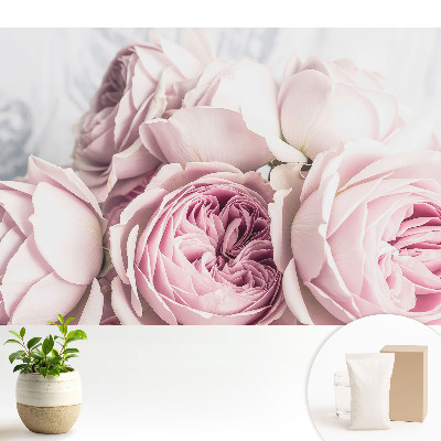 Fototapeta flizelinowa do salonu Subtelne róże w romantycznym bukiecie