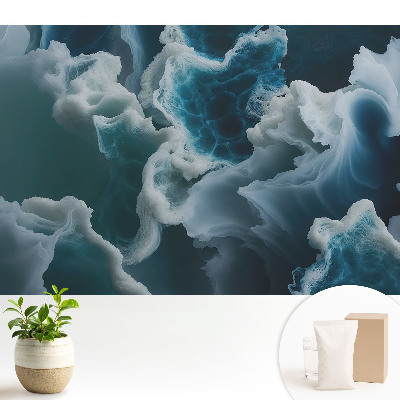 Fototapeta na wymiar do sypialni Niebieskie fale morza