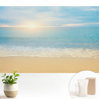 Fototapeta flizelinowa do salonu Słoneczny poranek plaża morze harmonia