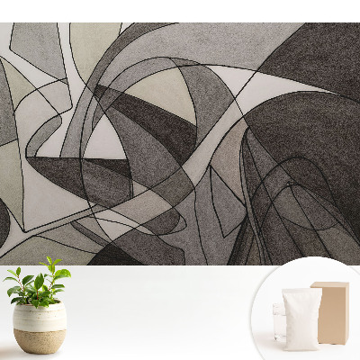 Fototapeta do salonu Abstrakcyjny chaos form i linii