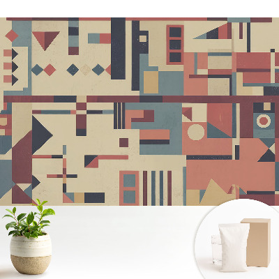 Fototapeta z nadrukiem na flizelinie Geometryczne kształty i żywe kolory