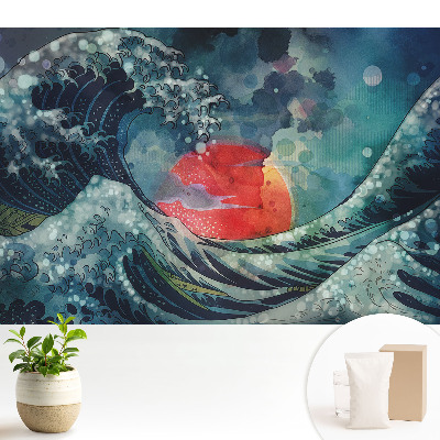 Fototapeta do salonu Fala sztormowa malowniczość żywiołów