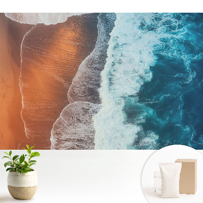 Tapeta fotograficzna flizelinowa „Spotkanie wody z ziemią” w energetycznych kolorach