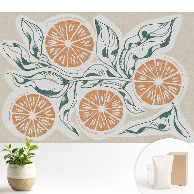 Tapeta fotograficzna flizelinowa Cytrusy i liście w harmonii