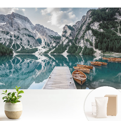 Fototapeta do salonu „Relaks przy górskim jeziorze”