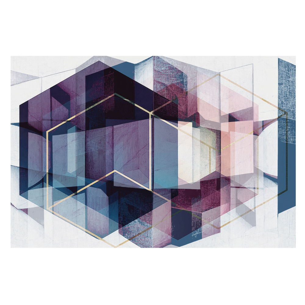 Fototapeta flizelinowa do salonu Abstrakcyjna geometria kolorów