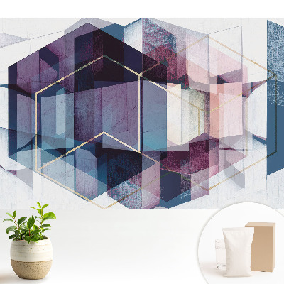 Fototapeta flizelinowa do salonu Abstrakcyjna geometria kolorów