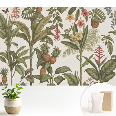 Fototapeta na wymiar do sypialni Tropikalne klimatyczny wzór