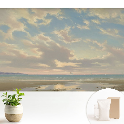 Fototapeta z nadrukiem na flizelinie „Sielankowy nadmorski krajobraz”