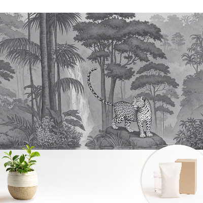 Fototapeta Egzotyczna scena z lampartem