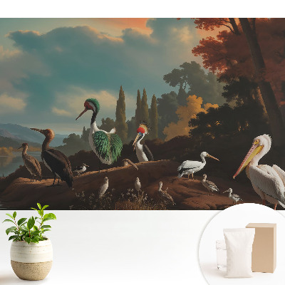 Tapeta fotograficzna flizelinowa Ptaki nad wodą piękniejsze niż sen