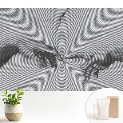 Fototapeta do salonu Dłonie w koncentrycznych liniach