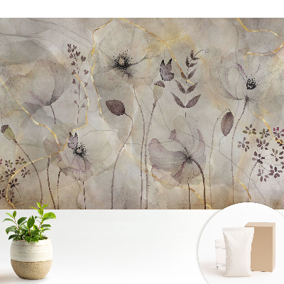 Tapeta fotograficzna flizelinowa Rustykalne kwiaty z nutą elegancji