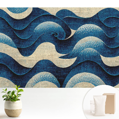 Tapeta fotograficzna flizelinowa Abstrakcyjne fale harmonijny wzór