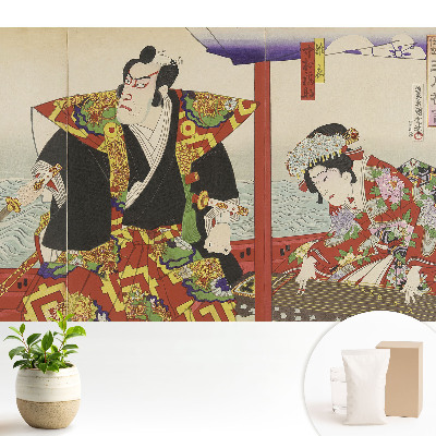 Fototapeta na wymiar do sypialni Tradycyjna japońska sztuka elegancja bogactwo