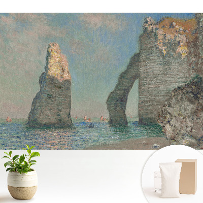 Fototapeta na wymiar z motywem formacji skalnych nad morzem do sypialni