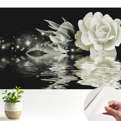 Fototapeta na wymiar do sypialni Magiczna róża z efektem świetlistym