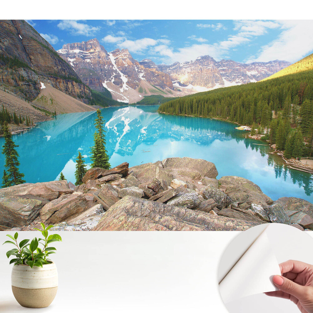 Fototapeta Górska panorama jeziora