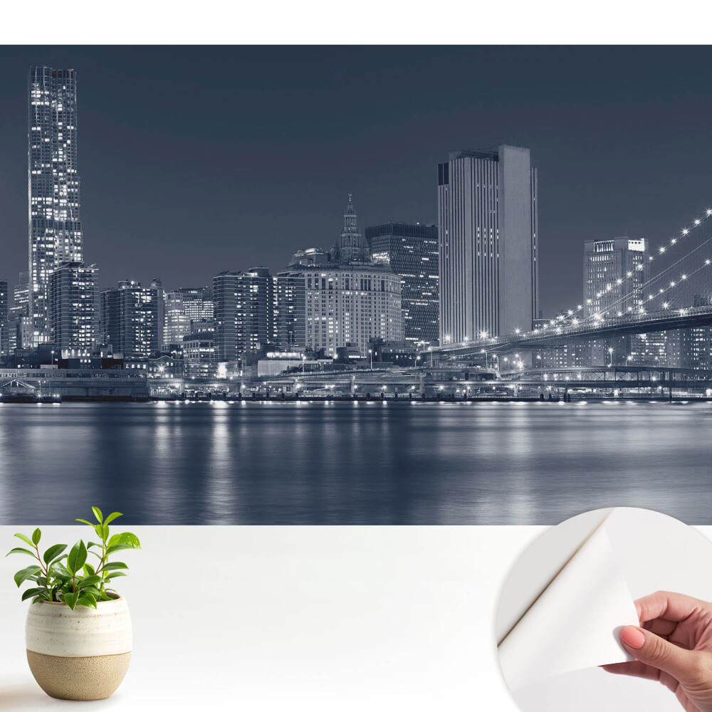 Tapeta fotograficzna samoprzylepna Miejska nocna panorama