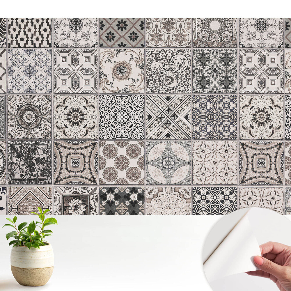 Fototapeta z nadrukiem samoprzylepna Kafelki z klasycznymi wzorami