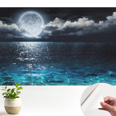 Nowoczesna fototapeta na wymiar Pejzaż księżycowy harmonia wody i nieba