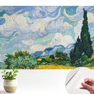 Fototapeta samoprzylepna do salonu Pejzaż malarski w stylu postimpresjonizmu