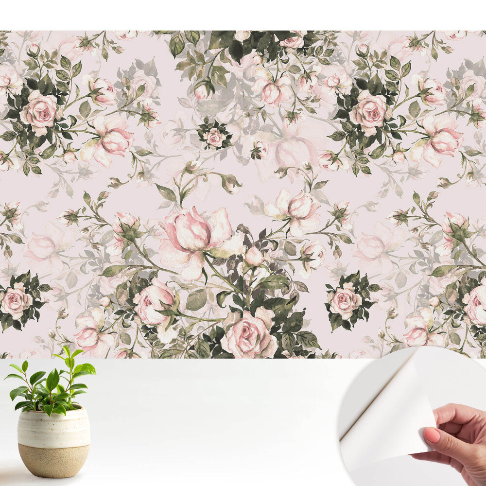 Fototapeta do salonu Delikatne róże w klasycznej kompozycji