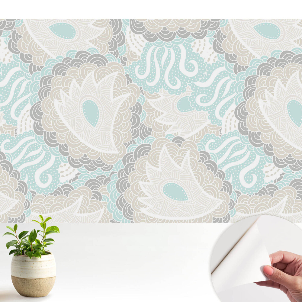 Nowoczesna fototapeta na wymiar Subtelne abstrakcyjne fale i zawirowania