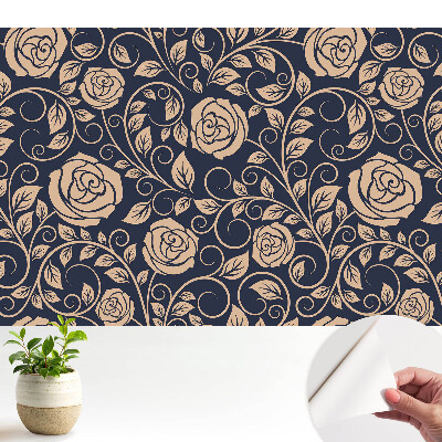 Fototapeta samoprzylepna do salonu Klasyczne róże na granacie