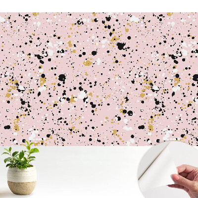 Tapeta fotograficzna samoprzylepna Abstrakcyjne plamy na różowym tle