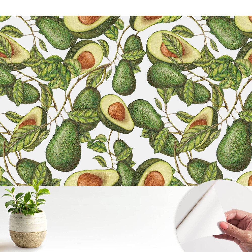 Fototapeta do salonu Awokado i zielone liście natura