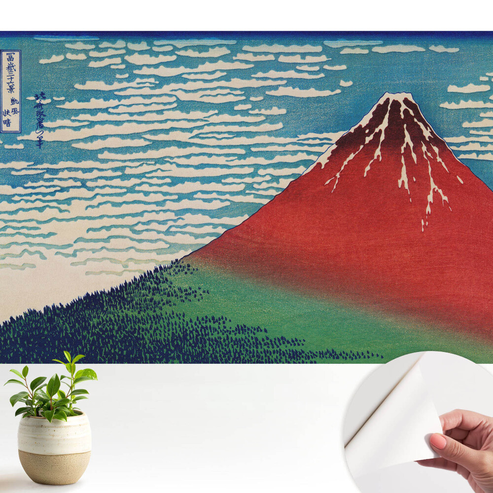 Fototapeta do salonu Góra i chmury w japońskim stylu