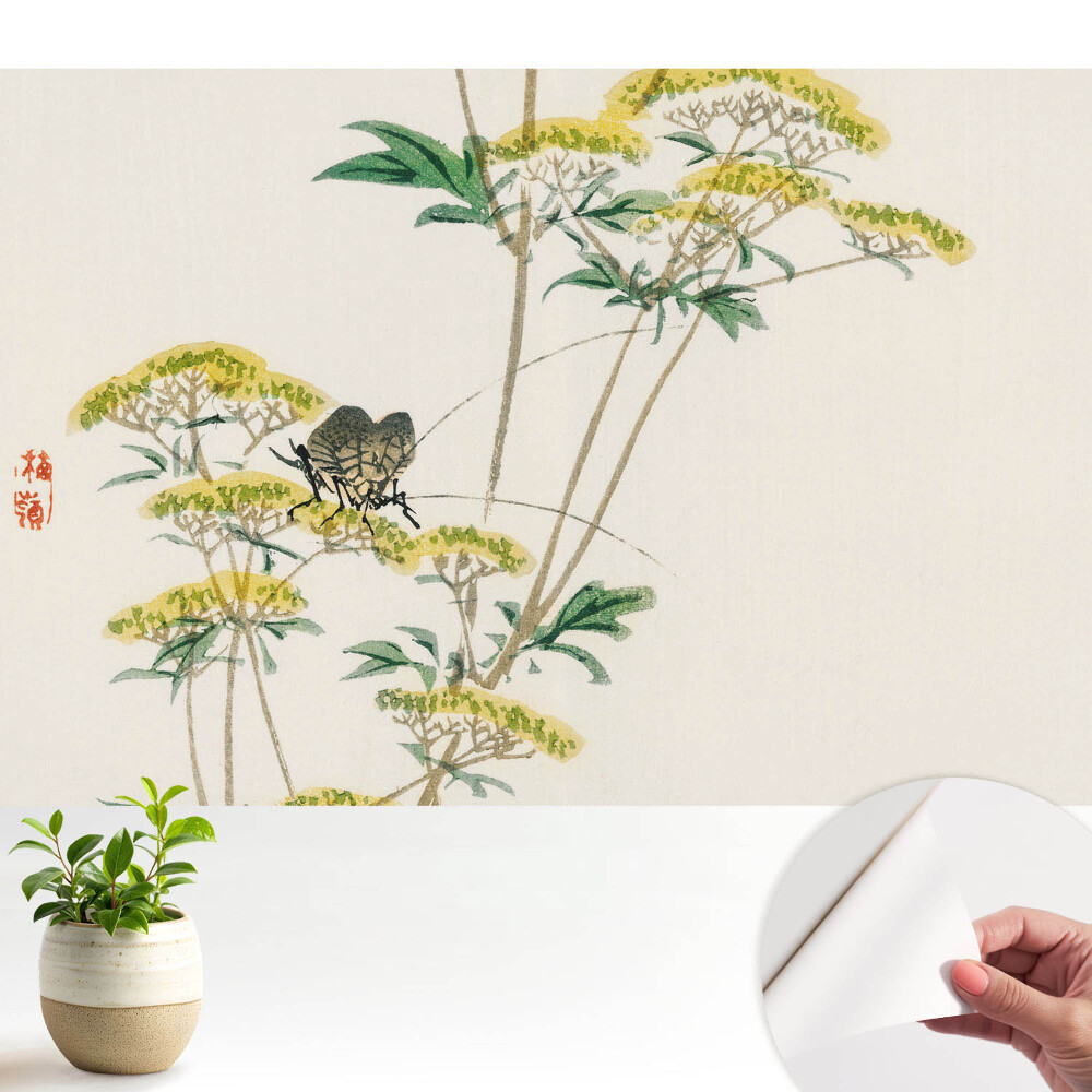 Fototapeta na wymiar do sypialni Subtelne kwiaty owad harmonia natura