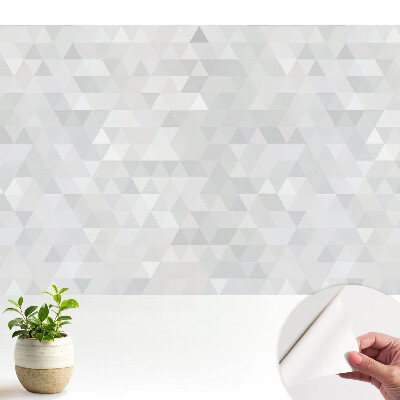 Fototapeta do salonu Geometryczne trójkąty w szarościach