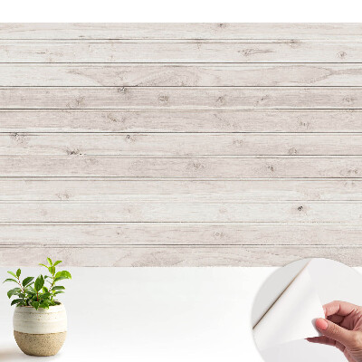 Nowoczesna fototapeta na wymiar Jasne deski drewniane w poziomym układzie