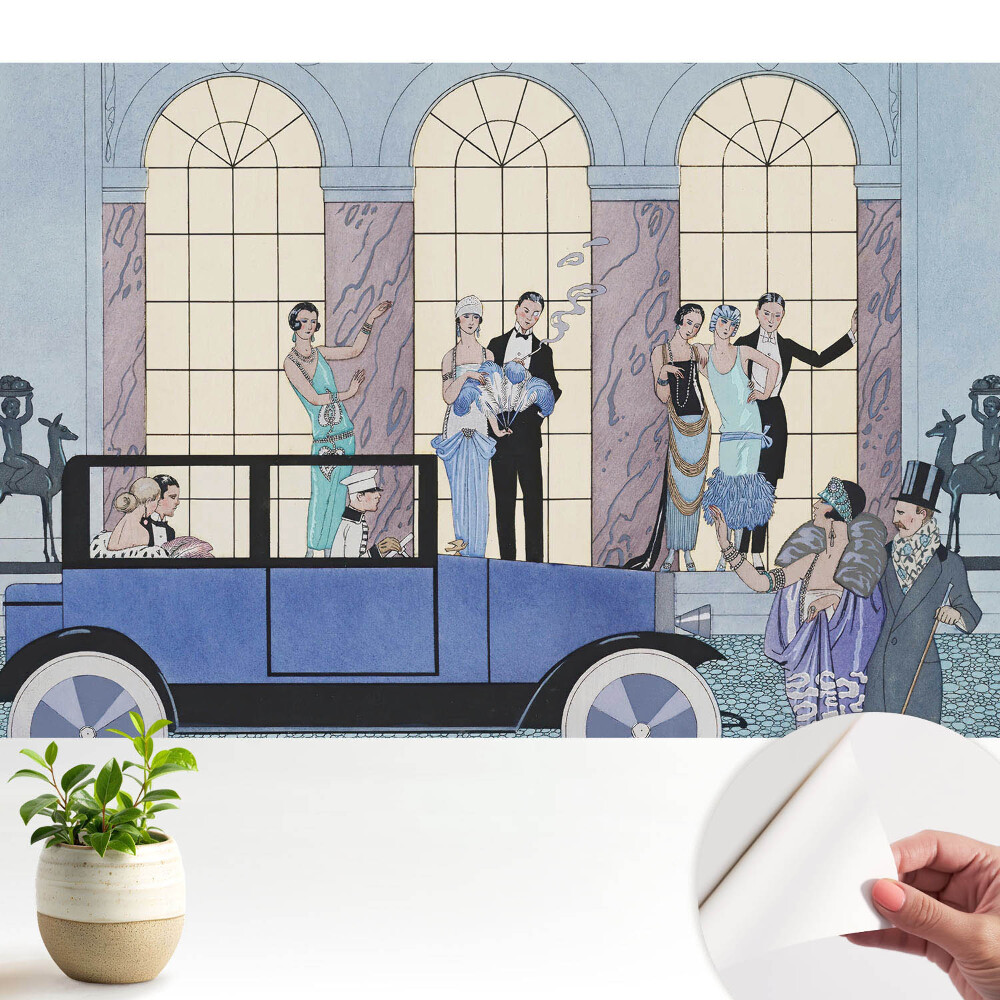 Fototapeta do salonu Stylowe stroje lat 20. eleganckie postacie