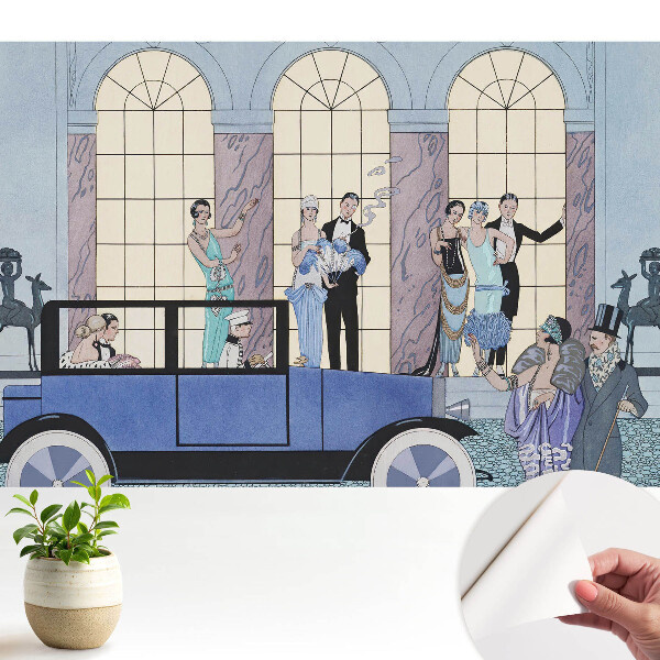 Fototapeta do salonu Stylowe stroje lat 20. eleganckie postacie