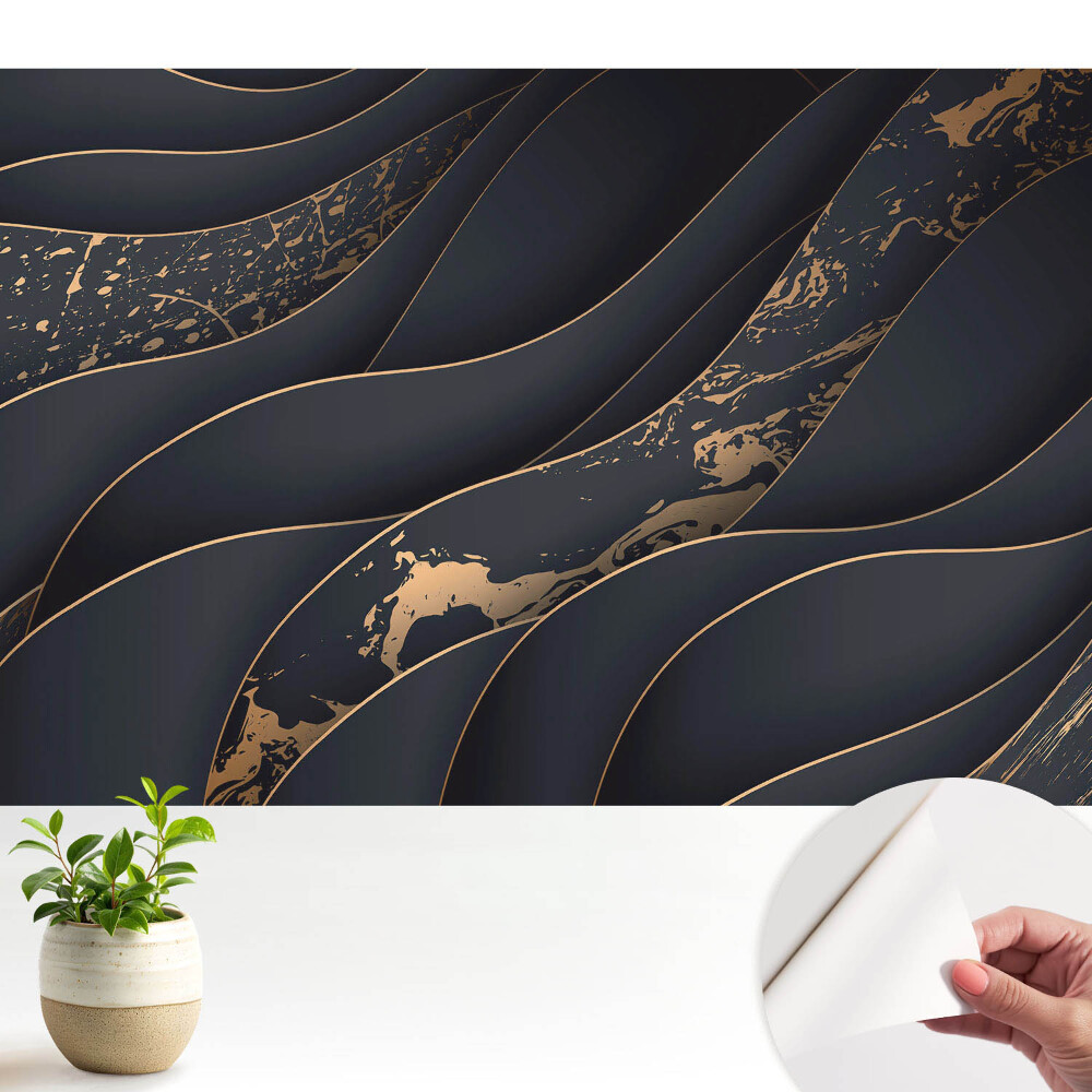 Fototapeta z nadrukiem samoprzylepna Organiczne wzory dynamiczny kontrast i harmonia