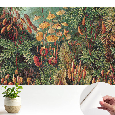 Fototapeta na wymiar do sypialni Egzotyczna roślinność w harmonijnej kompozycji