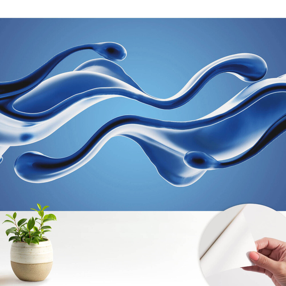 Tapeta fotograficzna samoprzylepna Futurystyczne, płynne formy