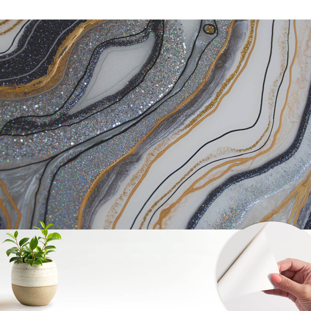 Fototapeta samoprzylepna do salonu Abstrakcyjne fale elegancki blask.