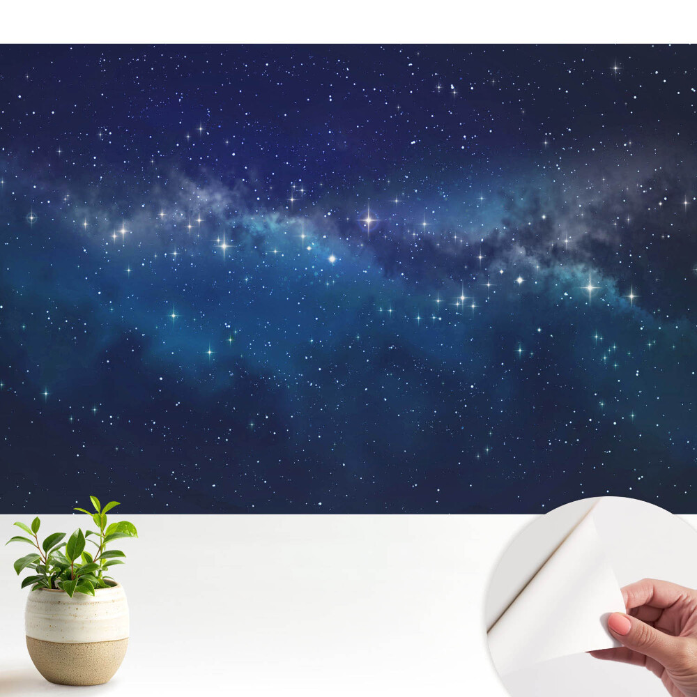 Fototapeta z nadrukiem samoprzylepna Kosmiczny pejzaż nocny