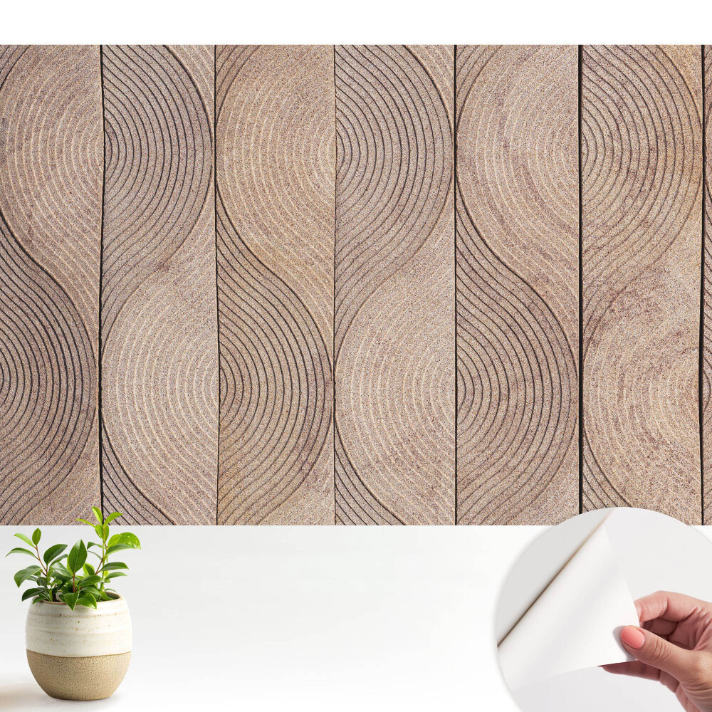 Fototapeta do salonu Geometryczne linie fale natura