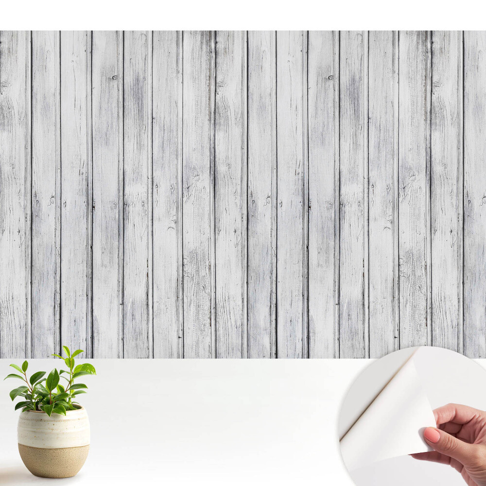 Fototapeta samoprzylepna do salonu Rustykalny deseń drewna z subtelnym usłojeniem