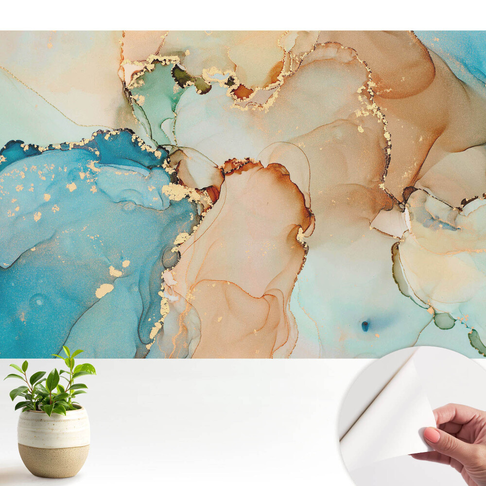 Fototapeta samoprzylepna do salonu Abstrakcyjne kolory harmonijna kompozycja