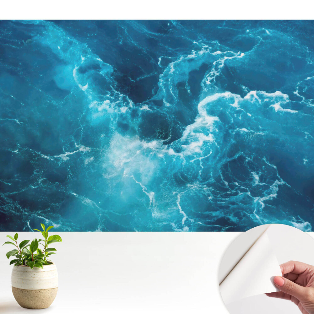 Nowoczesna fototapeta na wymiar Morskie zawirowania pełne energii